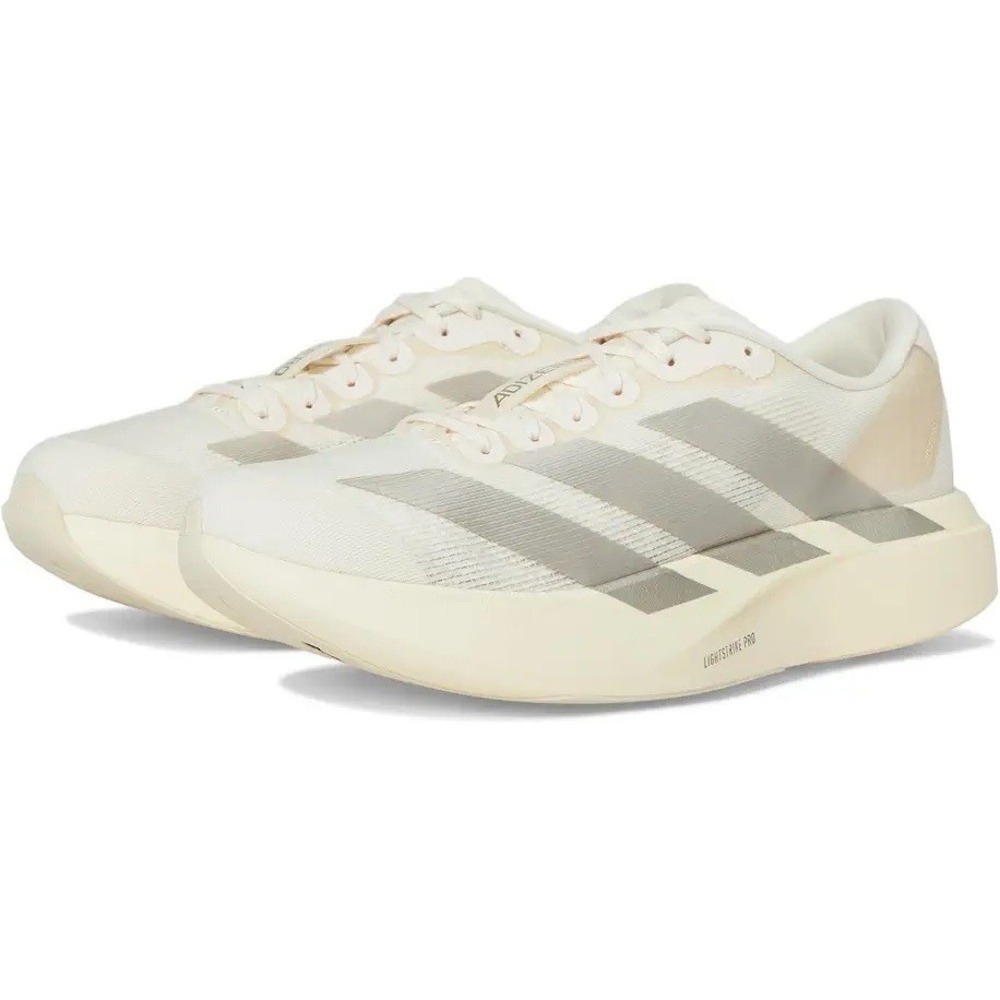adidas Adizero Evo SL Women's 9.5 Wonder White Metallic Vanilla JR5841